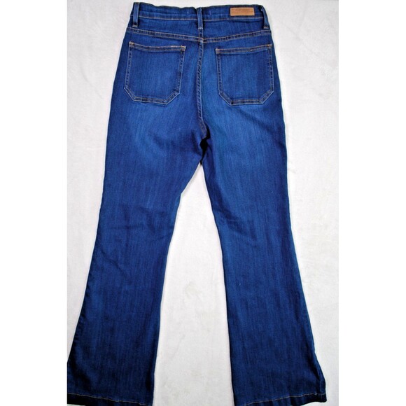 Angry Rabbit Jeans Womens 30/11 Flare Stretch Denim Front Patch Pockets ASF466 - Picture 7 of 9